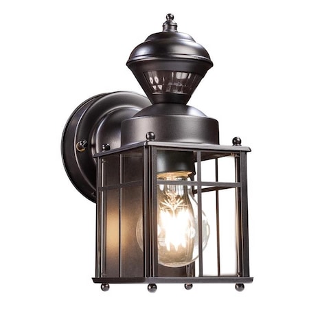 Globe Electric Globe Electric Franklin Matte Black Motion-Sensing LED Wall Lantern 60000001